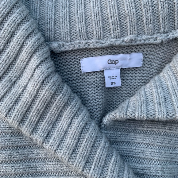 The Gap Gray Knit Quarter Zip Sweater - Picture 4 of 4